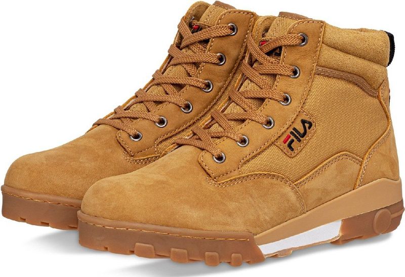 Grunge - Veterboots - Zwart - Leer/Textiel/Suède