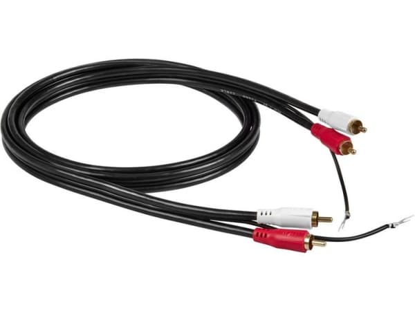 RCA 84039 Phono Audio Tilslutningskabel [1x Cinch-stik - 1x Cinch-stik] 1.50 m Sort