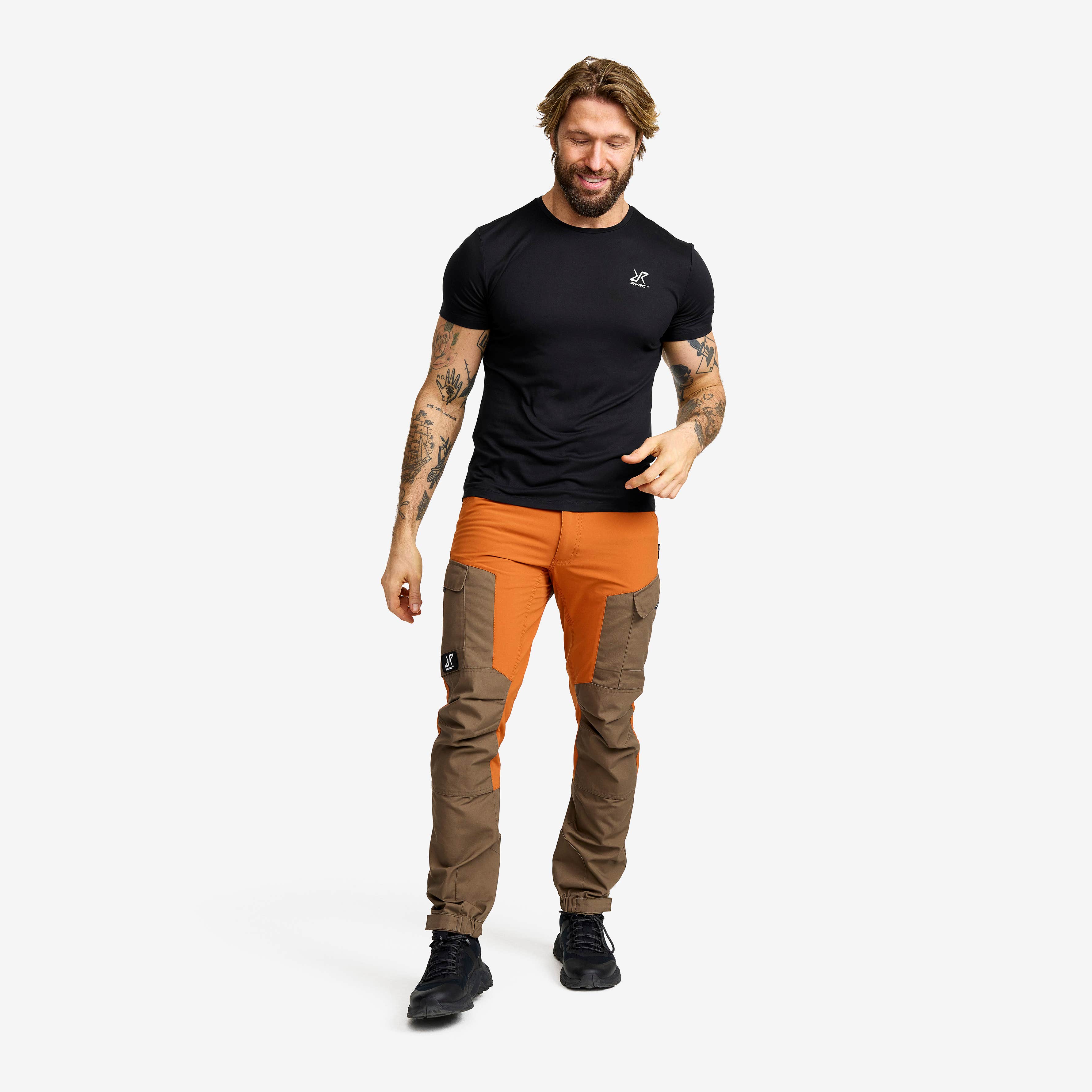 Mission Slim Fit T-shirt Herre Black