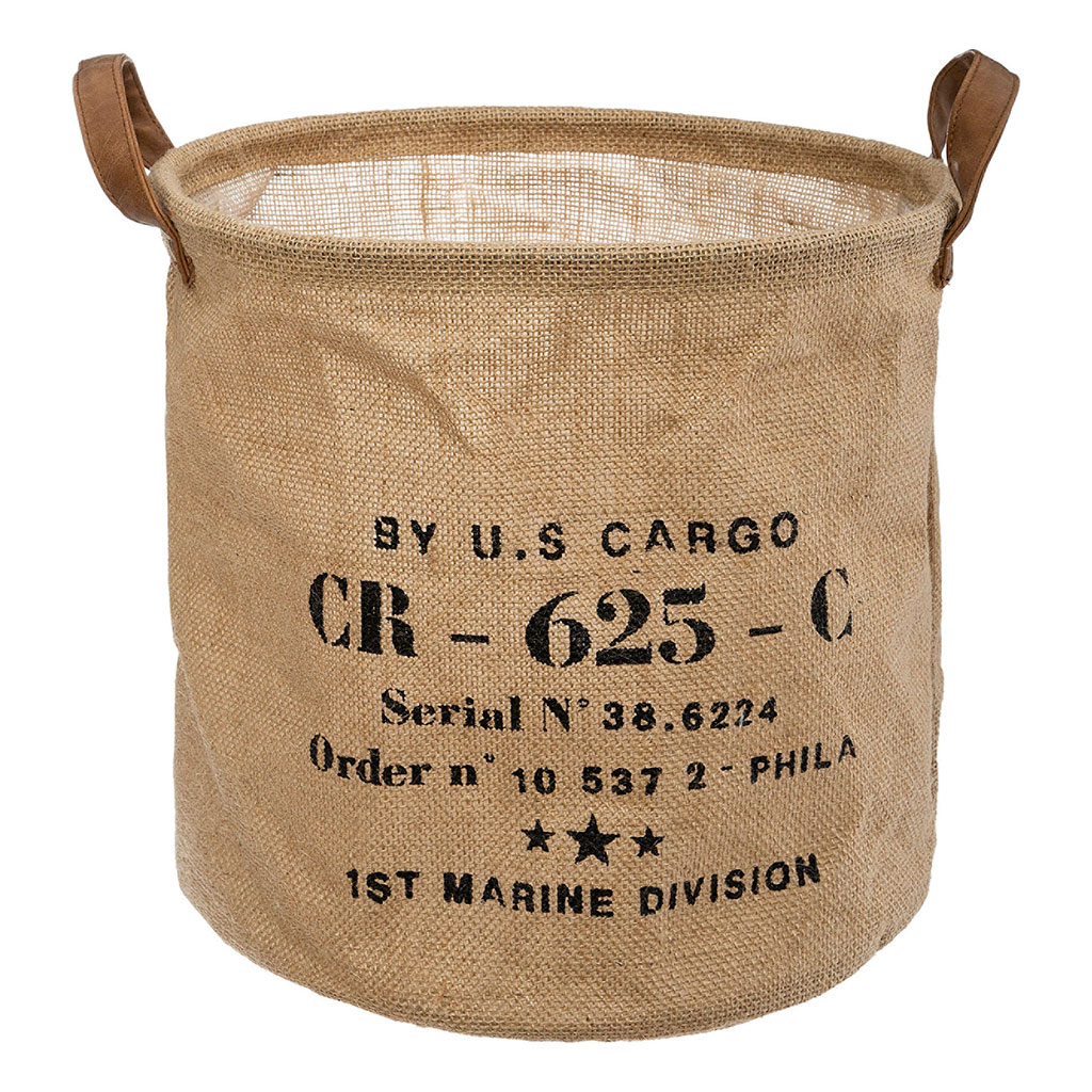 Panier de rangement LOFT jute naturelle 30x30cm