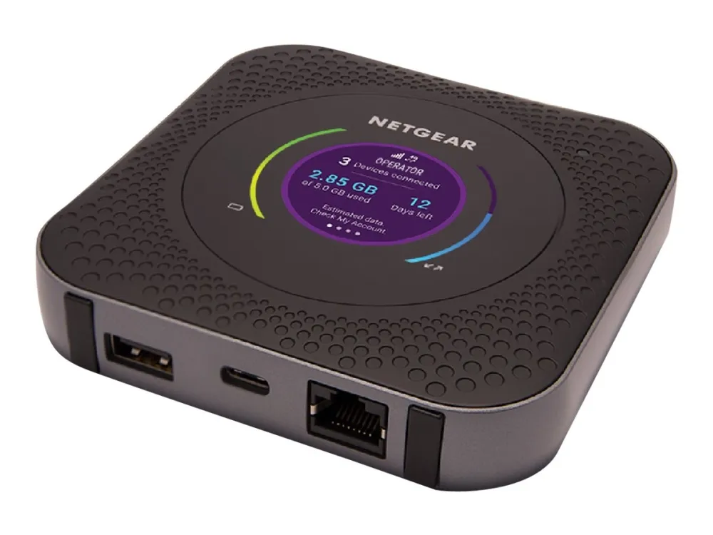 NETGEAR Nighthawk M1 Mobile Router - Mobilt hotspot - 4G LTE Advanced - 1 Gbps - 1GbE, Wi-Fi 5