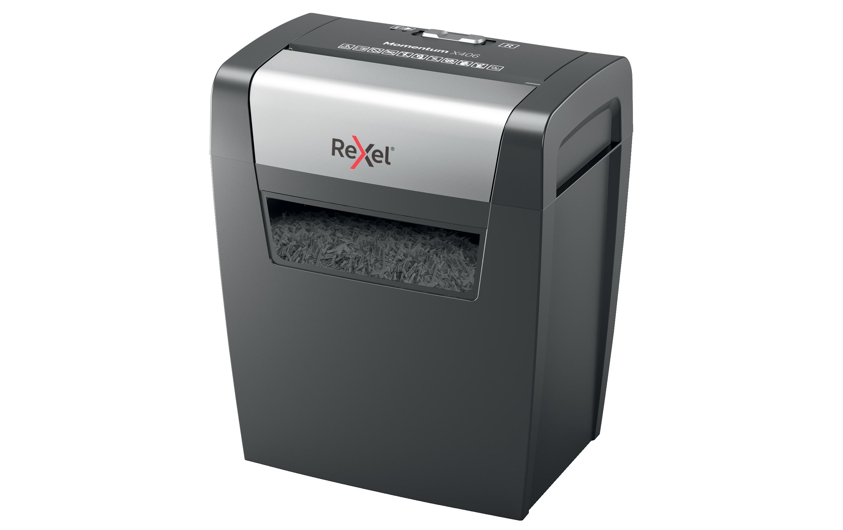 Aktenvernichter Momentum X406 P-4, 6 SeitenPapierschredder