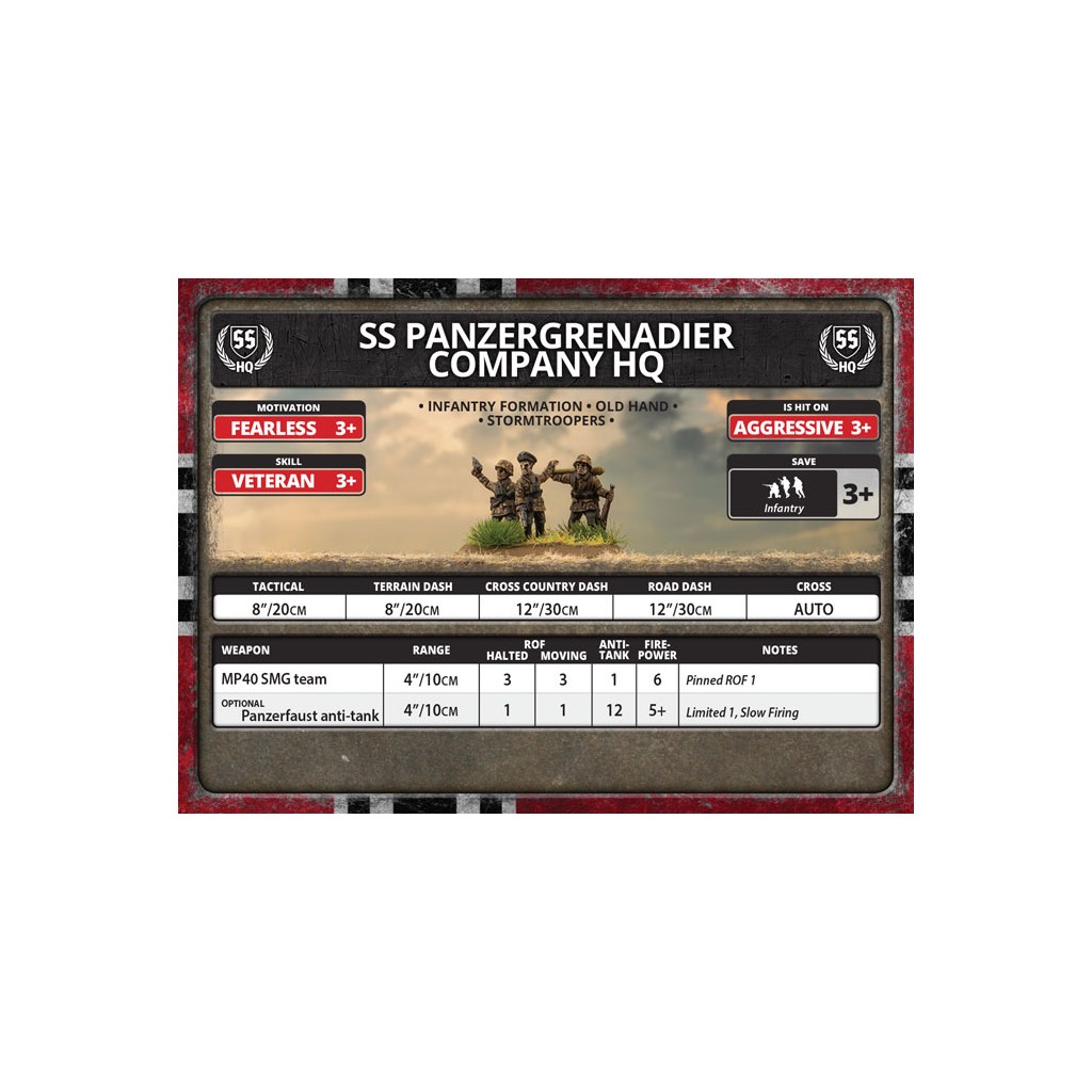 Flames of War - Armoured SS Panzergrenadier Company HQ