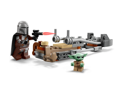 LEGO De Mandalorian en Grogu's speederbike (75436)