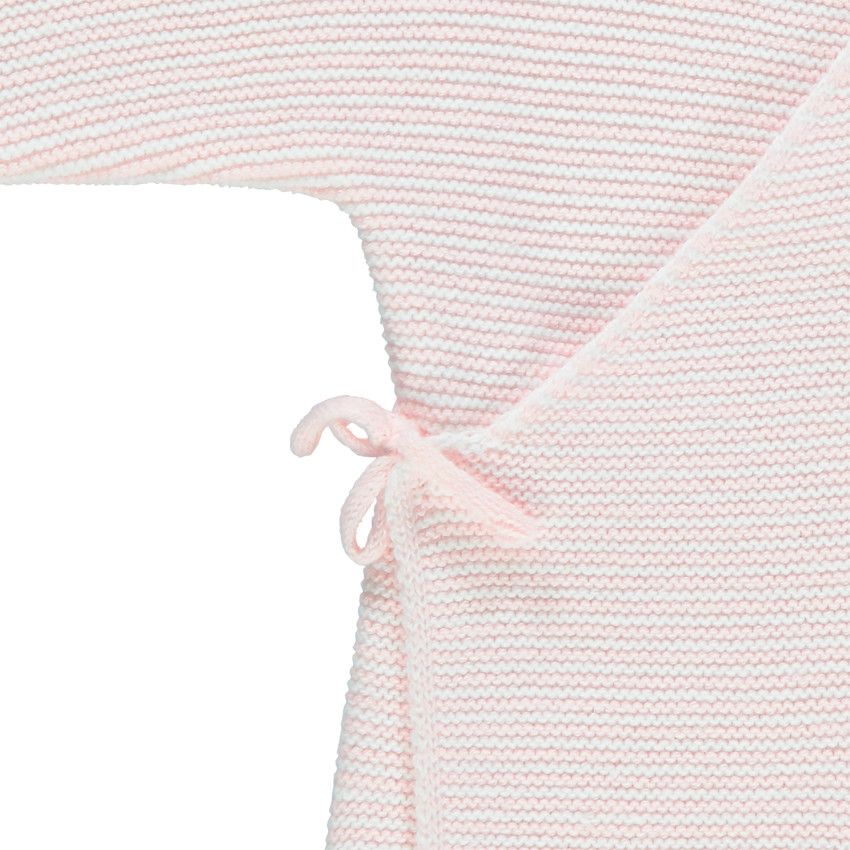 Brassière de naissance unie rose en coton bio - Rose