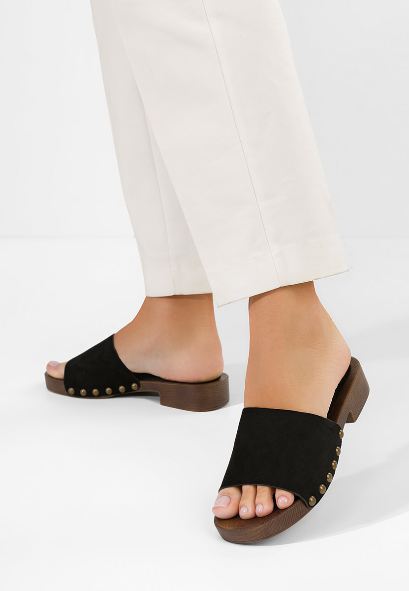 Mules femme noirs Syndi