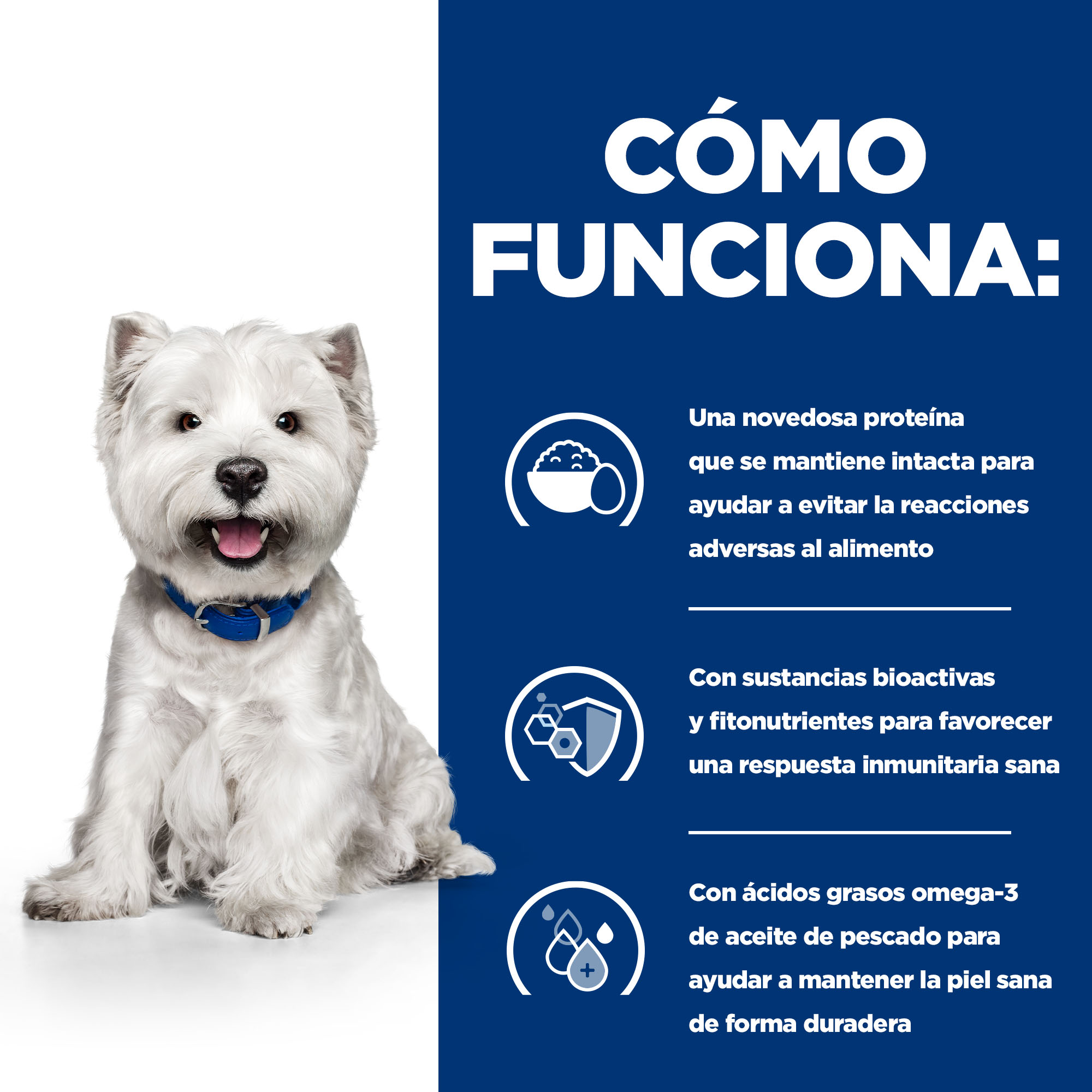 Ração Hill's Prescription Diet Derm Complete Mini para Cães