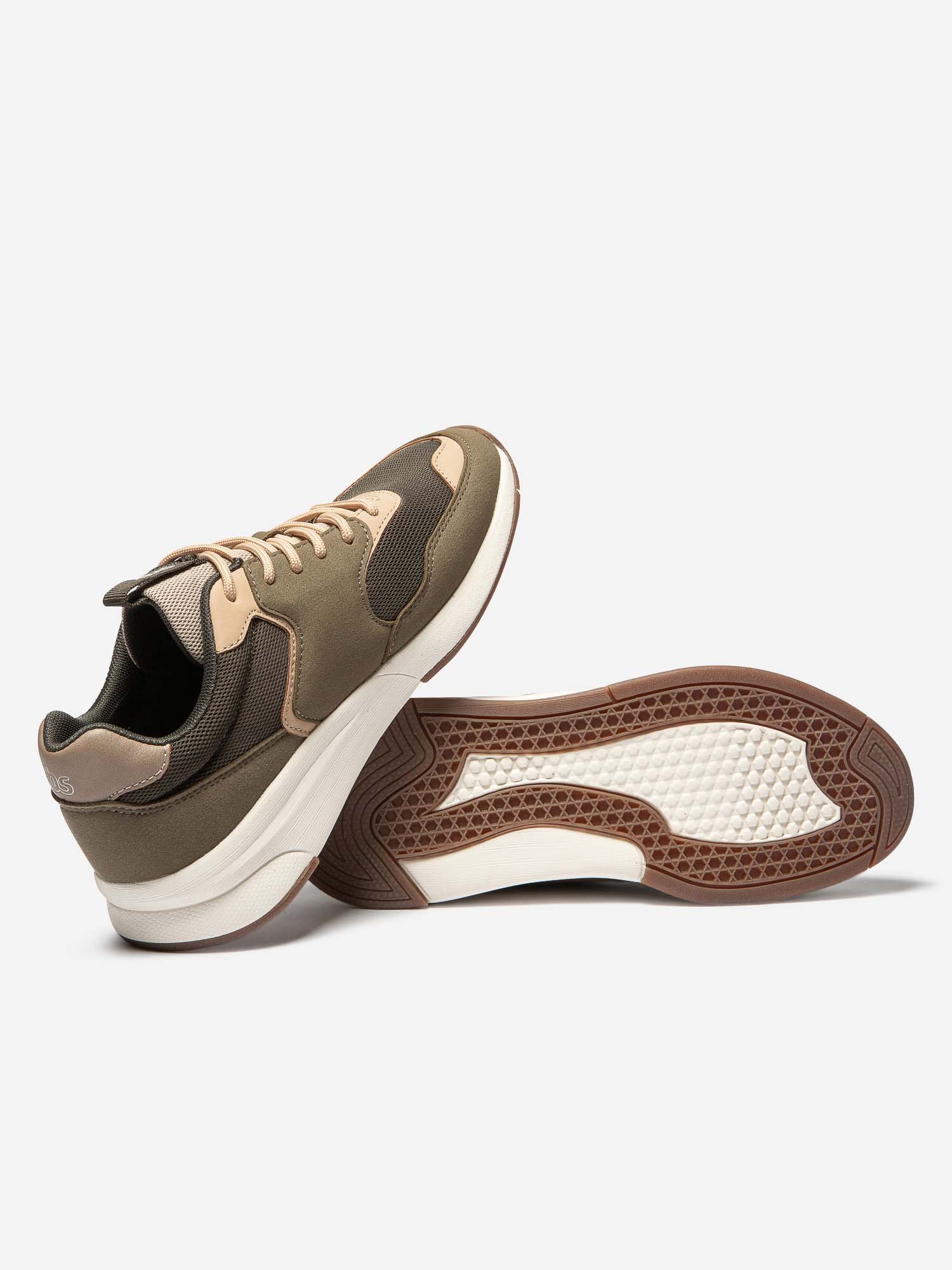Baskets Femme Recyclable Kaki