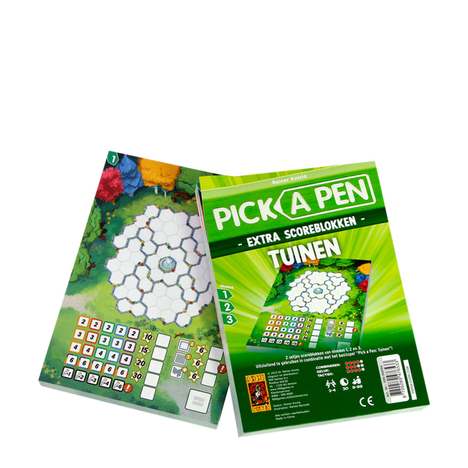 999 Games pick a pen tuinen scoreblokken uitbreidingsspel