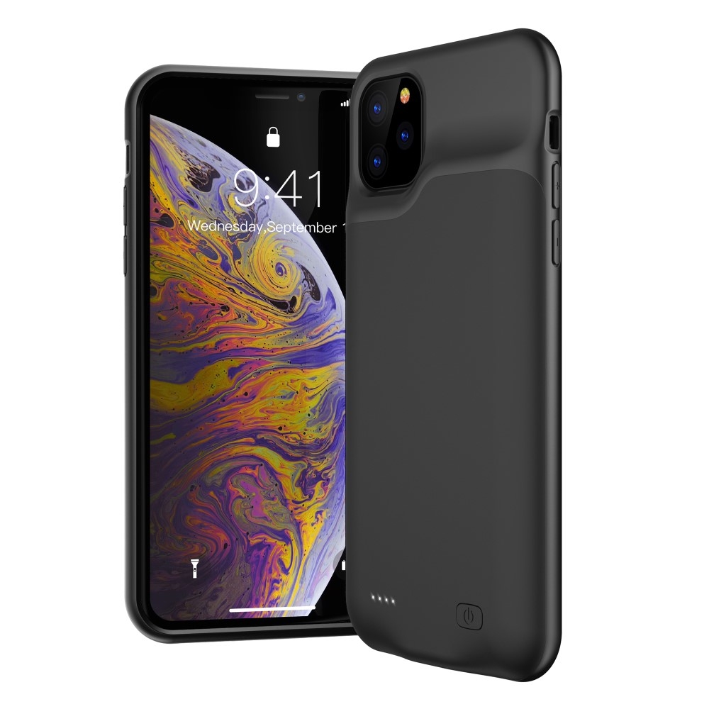 iPhone 11 Pro Max Backpack Akku Case (6500mAh) Schutzhülle - Schwarz