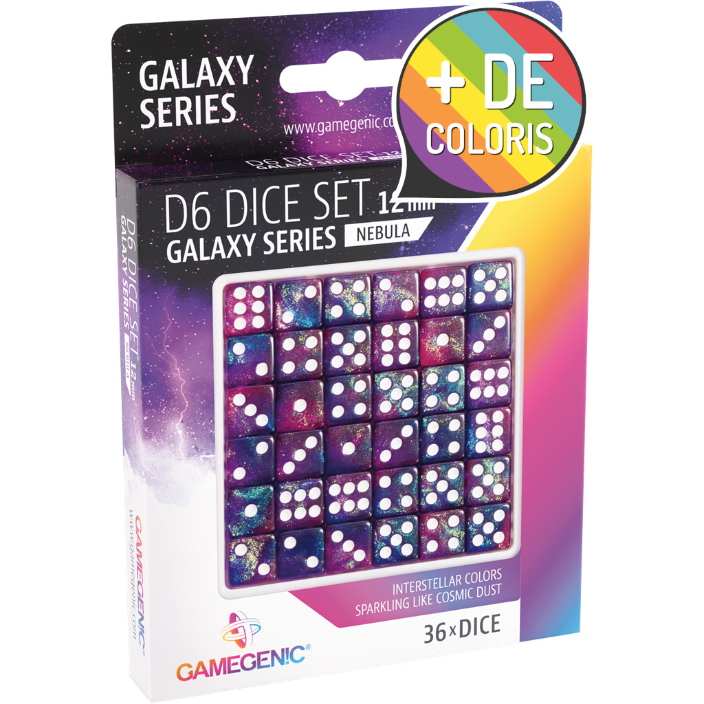 Set de 36 Dés à 6 faces - Galaxy Series