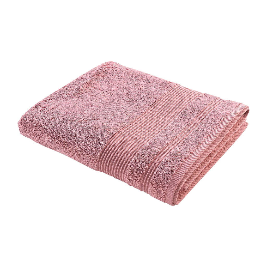 Drap de bain cotn bois de rose 90x150cm