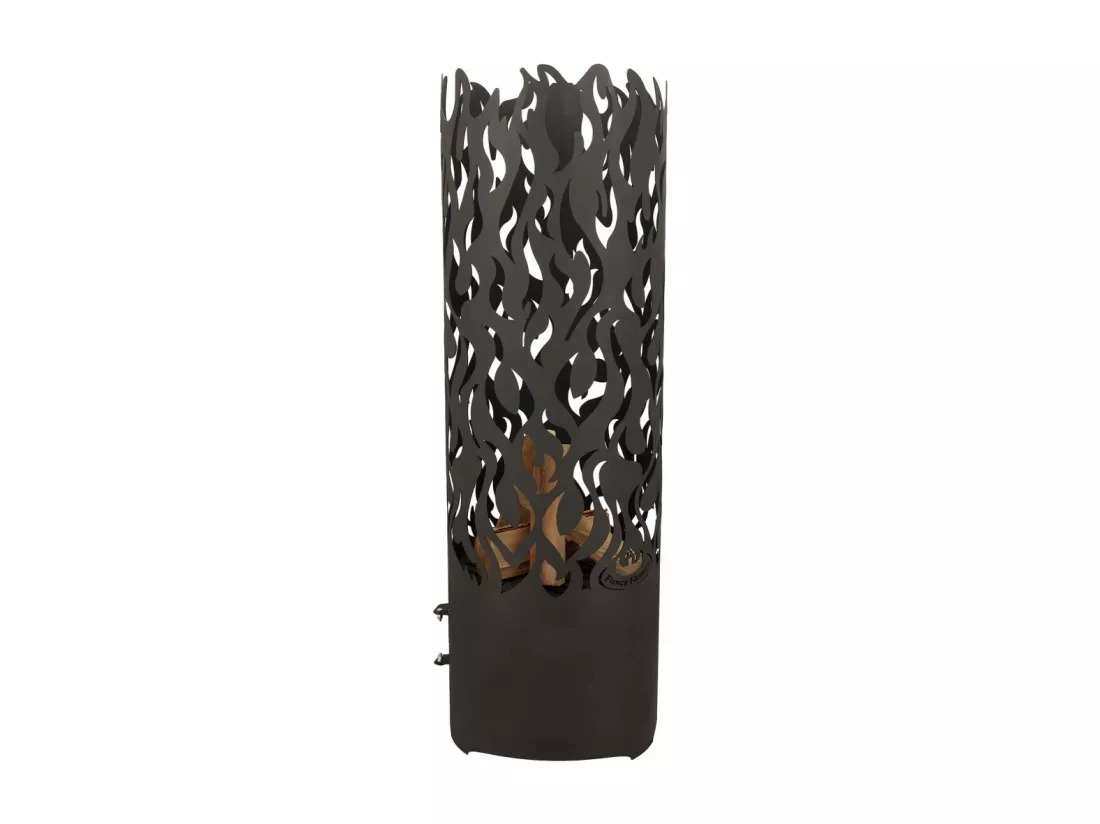 Brasero cylindre découpe laser 39 x 117 cm Découpe flammes