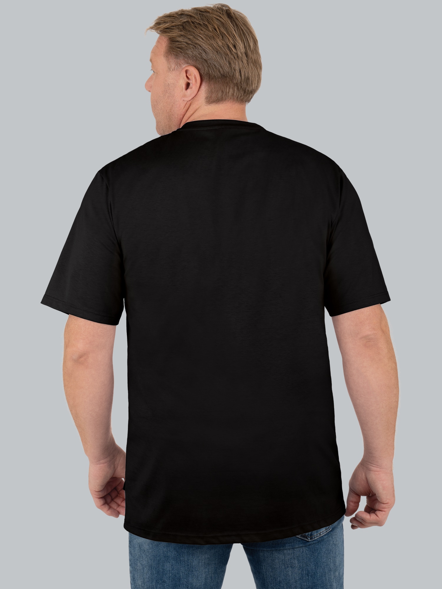 T-Shirt DELUXE Baumwolle Schwarz