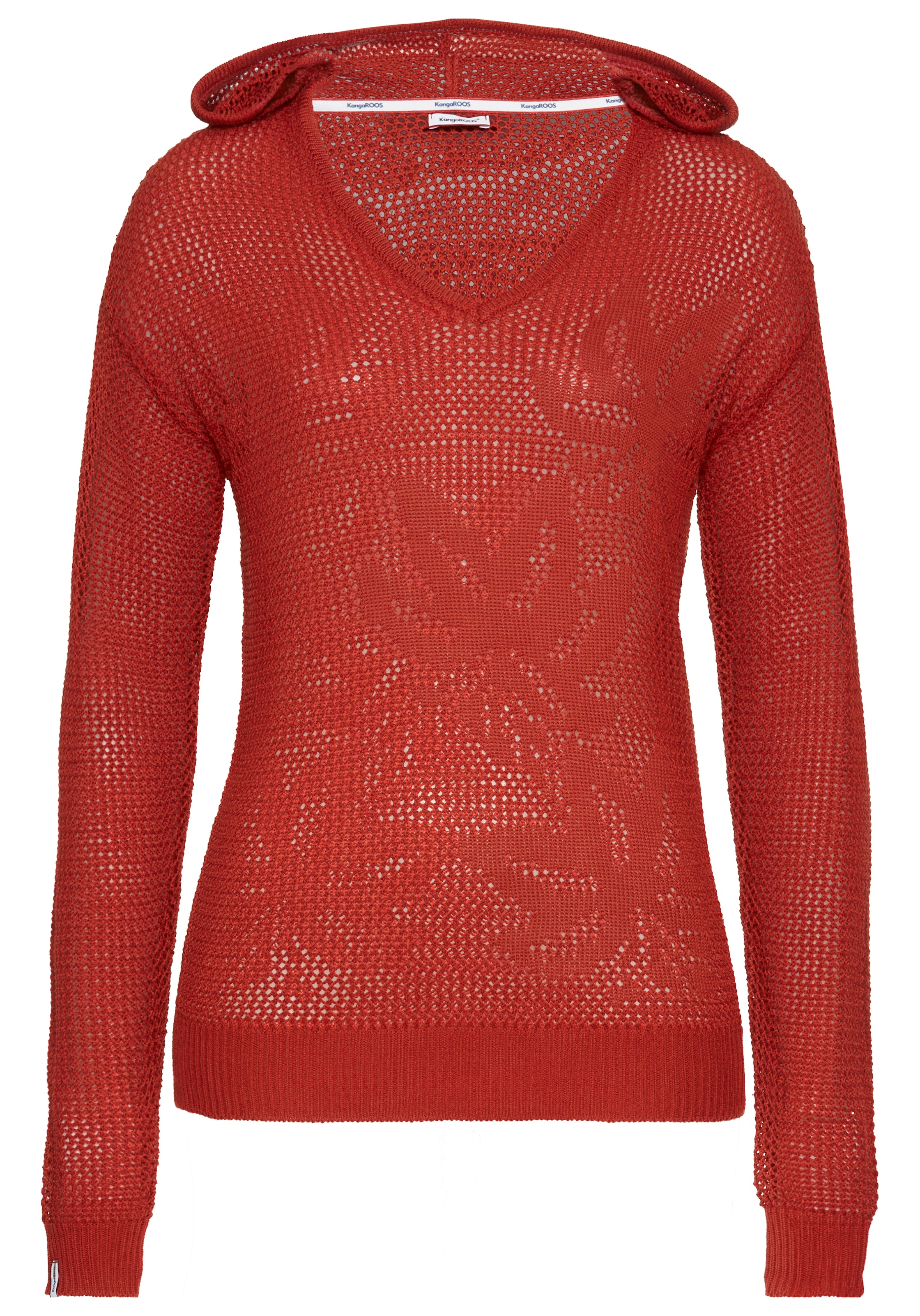 KangaROOS Kapuzenpullover , mit besonderem Strickmuster