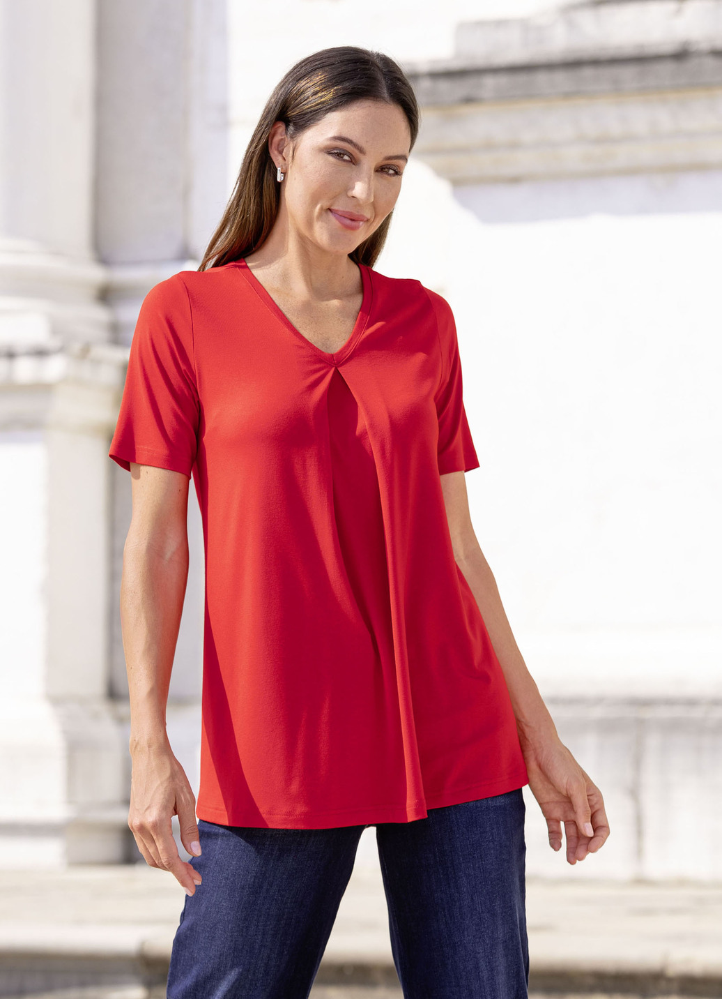 Shirt mit Kellerfalte in 2 Farben