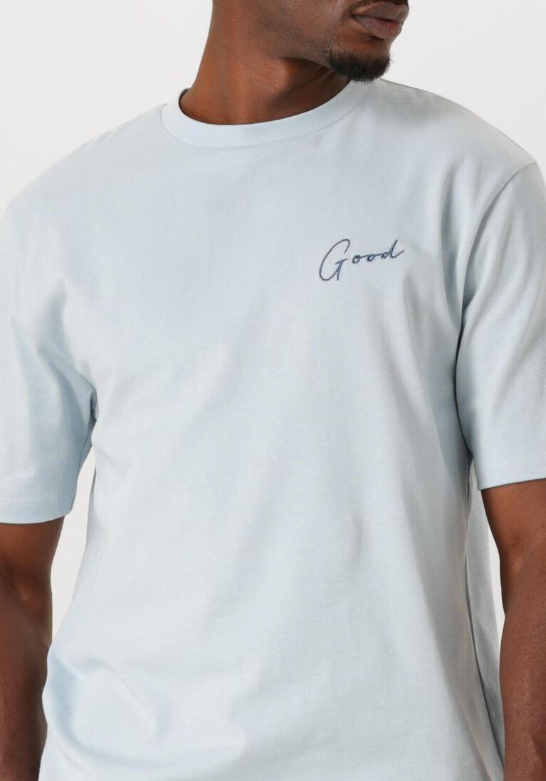 lichtblauwe the goodpeople t-shirt tphoto