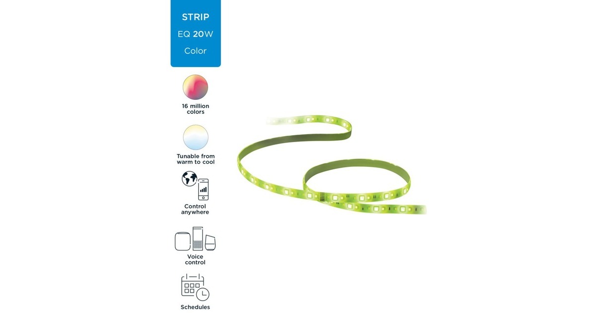 WiZStarterkit LED-strip, 2 meter ledstrip  (Wifi + Bluetooth protocol)
