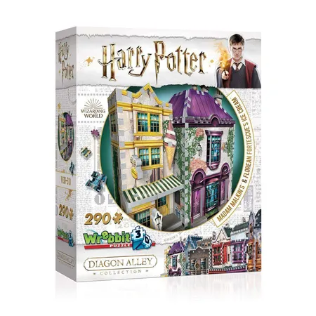 Wrebbit 3D Puzzle Harry Potter™ - Madam Malkin's™ and Florean Fortescue's Ice Cream™, 290 Teile
