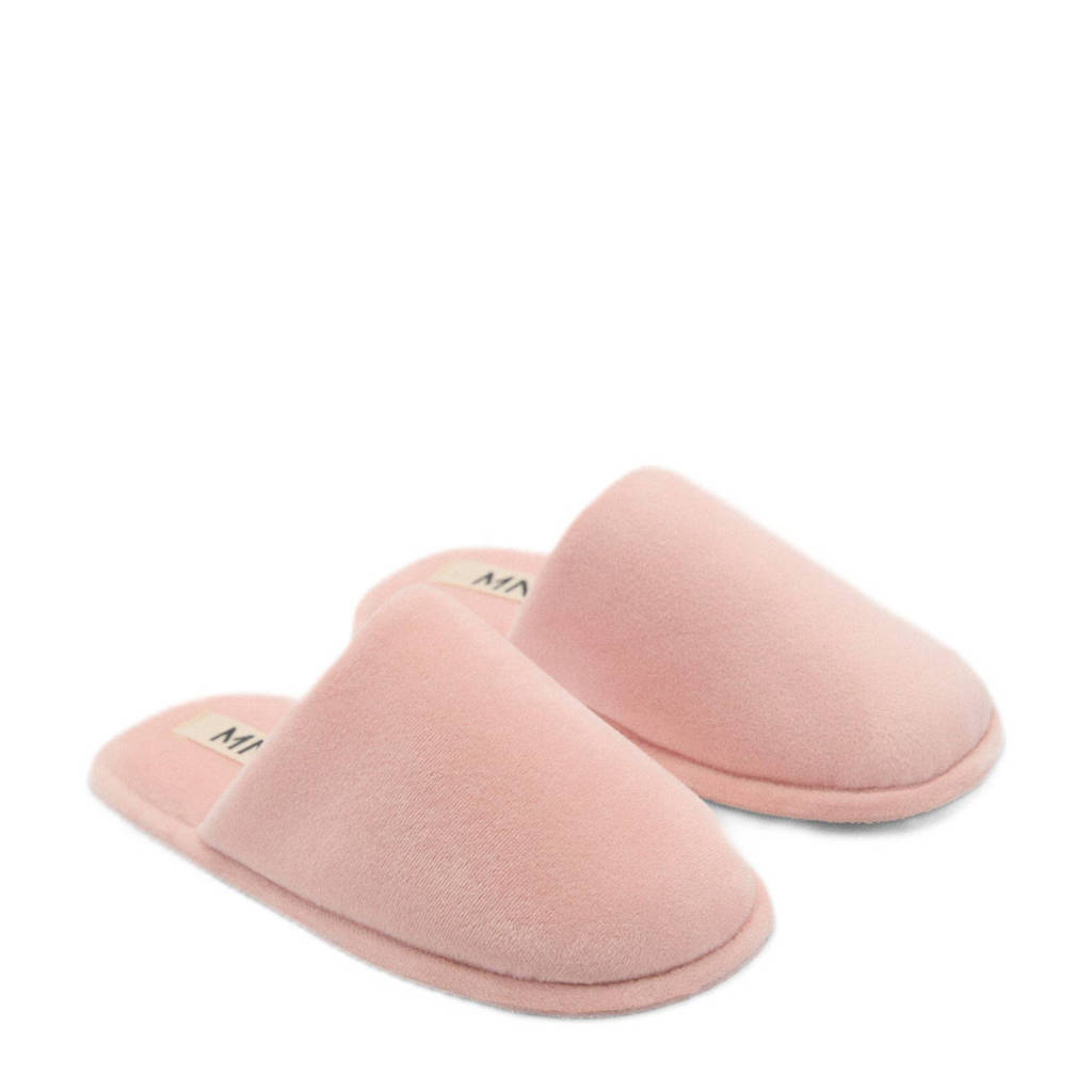 Mango Kids pantoffels lichtroze