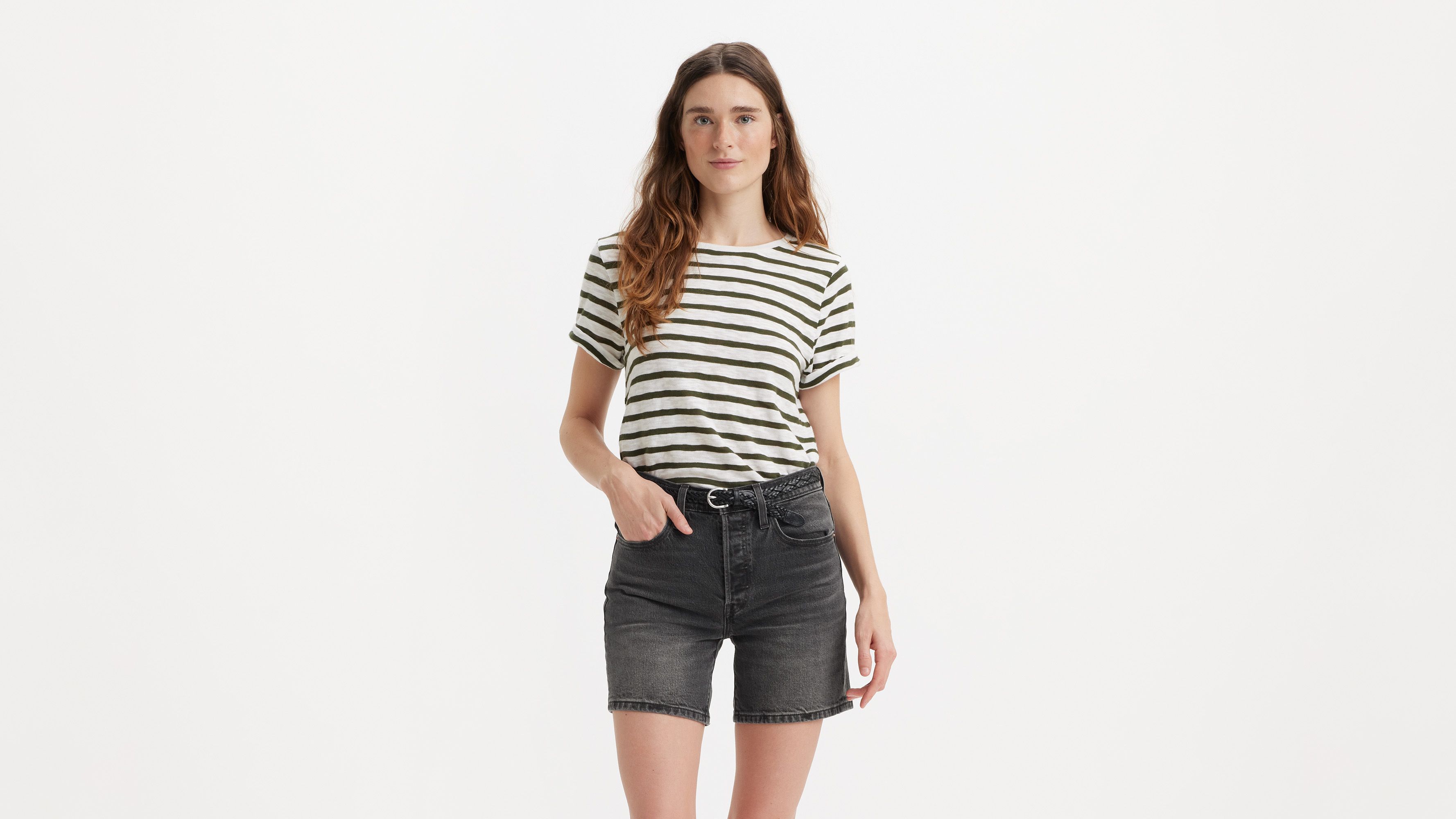 T-shirt Margot - Captain Stripe Deep Depths - Vert