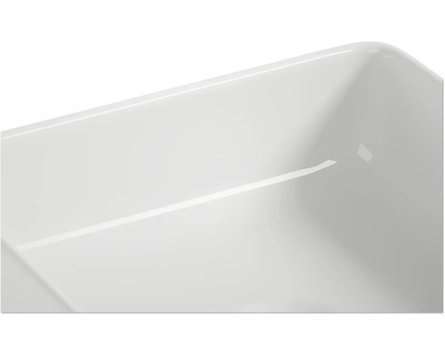 Jungborn opzetwastafel THREE 37 x 37 cm glanzend wit incl. keramische afvoerplug