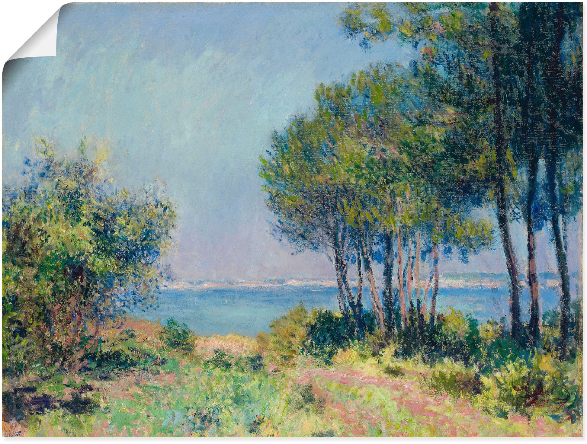 Artland Kunstdruck »Die Küste bei Varengeville. 1882« Gewässer 1 Stk. tlg. als Leinwandbild, Wandaufkleber oder Poster in versch. Grössen