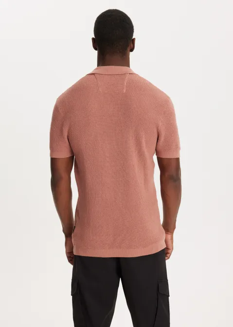 Gebreide polo rood (TERRA)