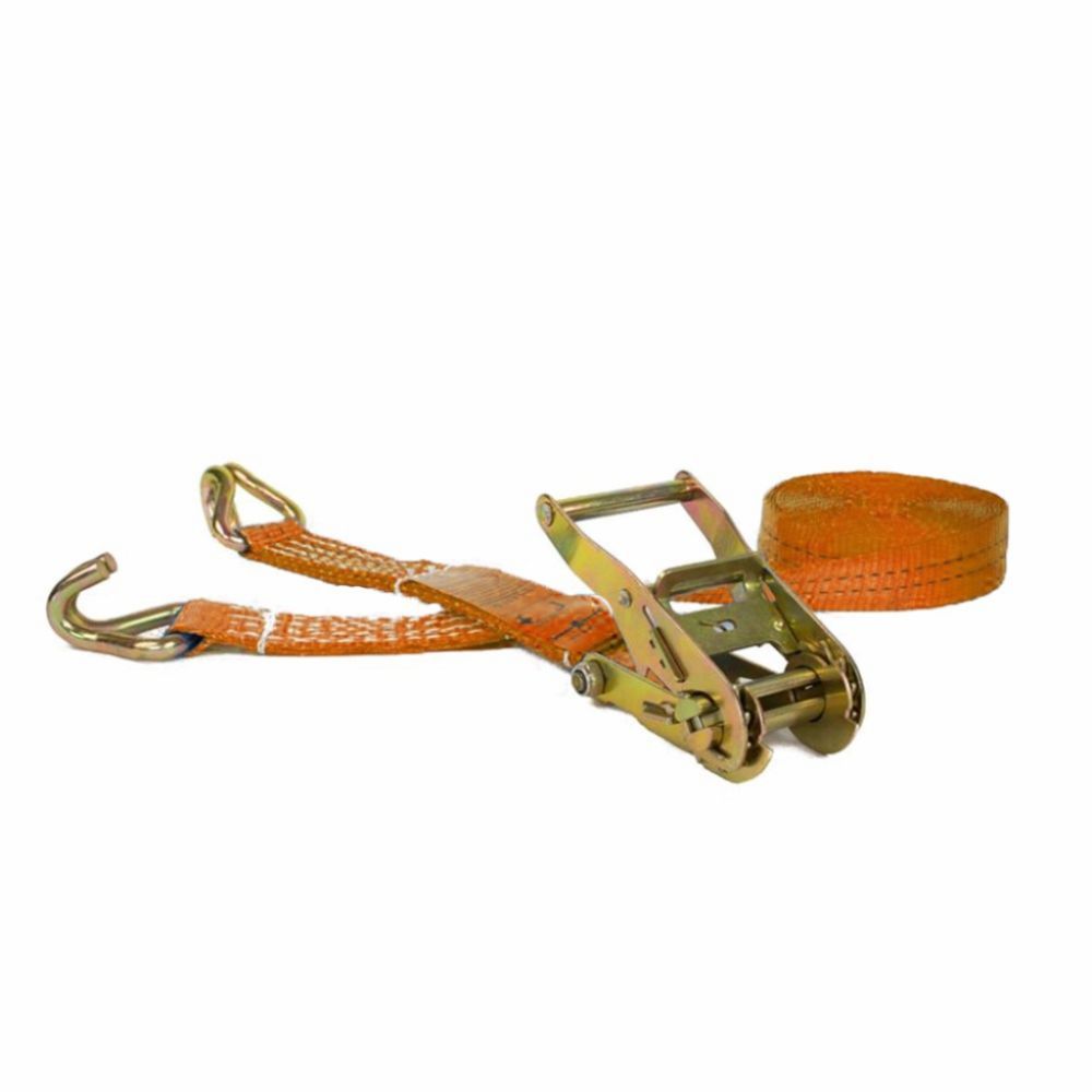 4tecx Spanband J-haak met ratel 25mm x 3m oranje - 4065000033