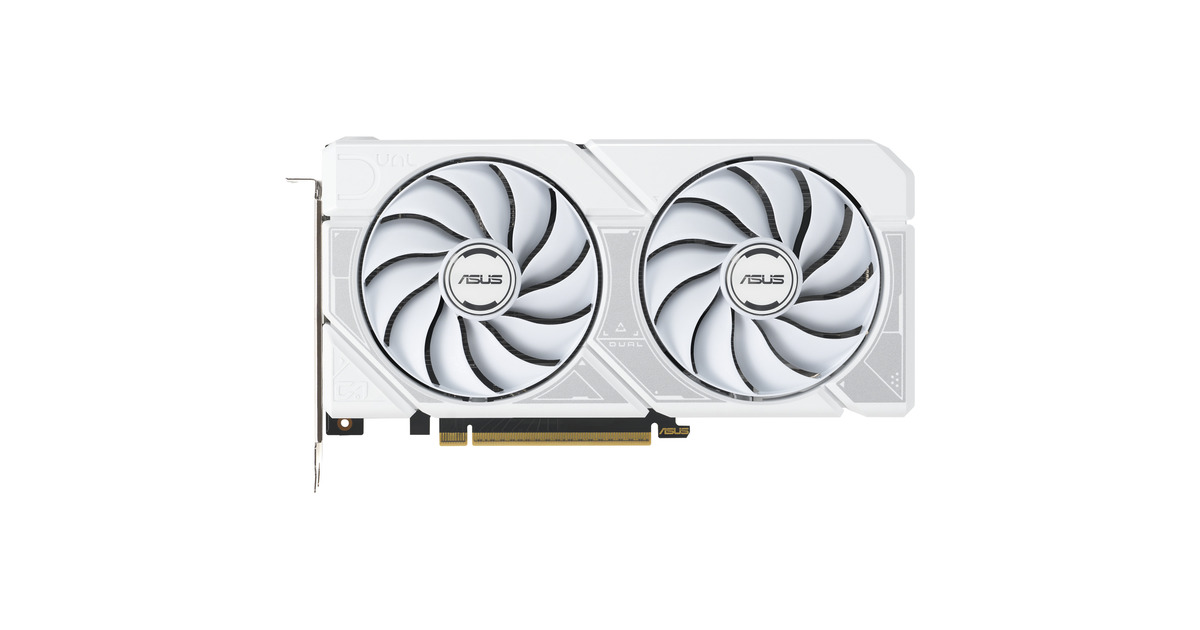 ASUSDUAL GeForce RTX 5060 Ti OC WHITE 8G grafische kaart  (Wit, 3x DisplayPort, 1x HDMI)