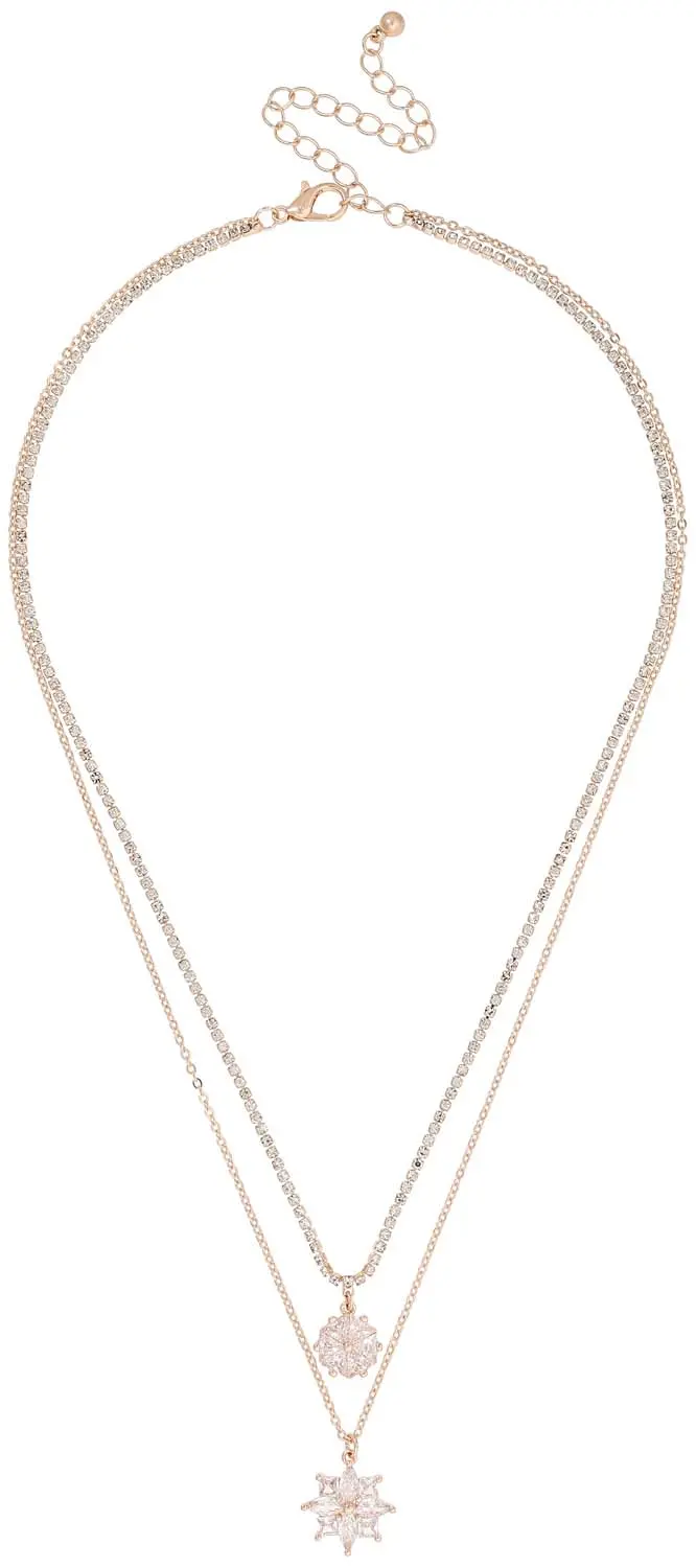 Layering Kette - Ice Flower