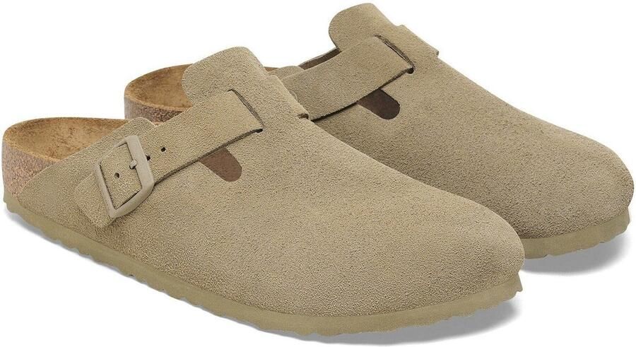 Birkenstock Boston Sandalen & Slides faded khaki maat: 41 beschikbare maaten:41 42 43 44 45 46