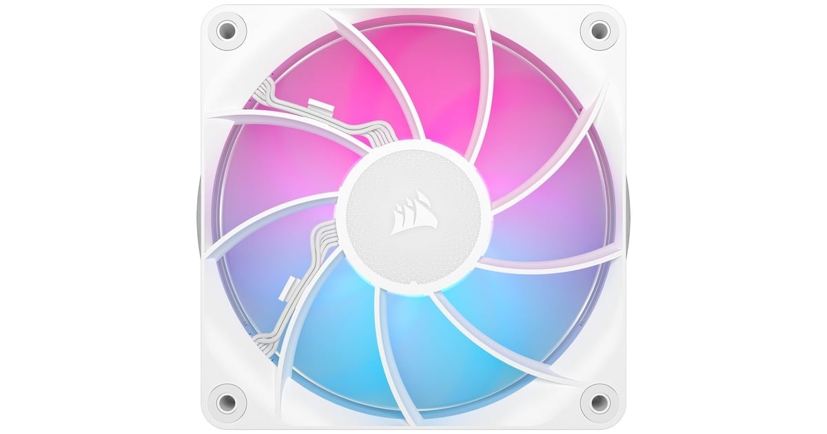 CorsairRX120 MAX RGB case fans  (Wit, 3 stuks, 120 x 120 x 30 mm, PWM)