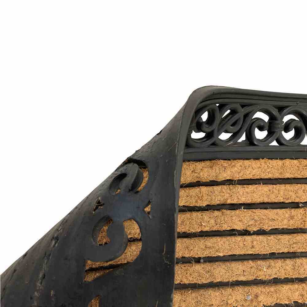 Gummimatte IMPALLA - schwarz-natur - 45x75 cm
