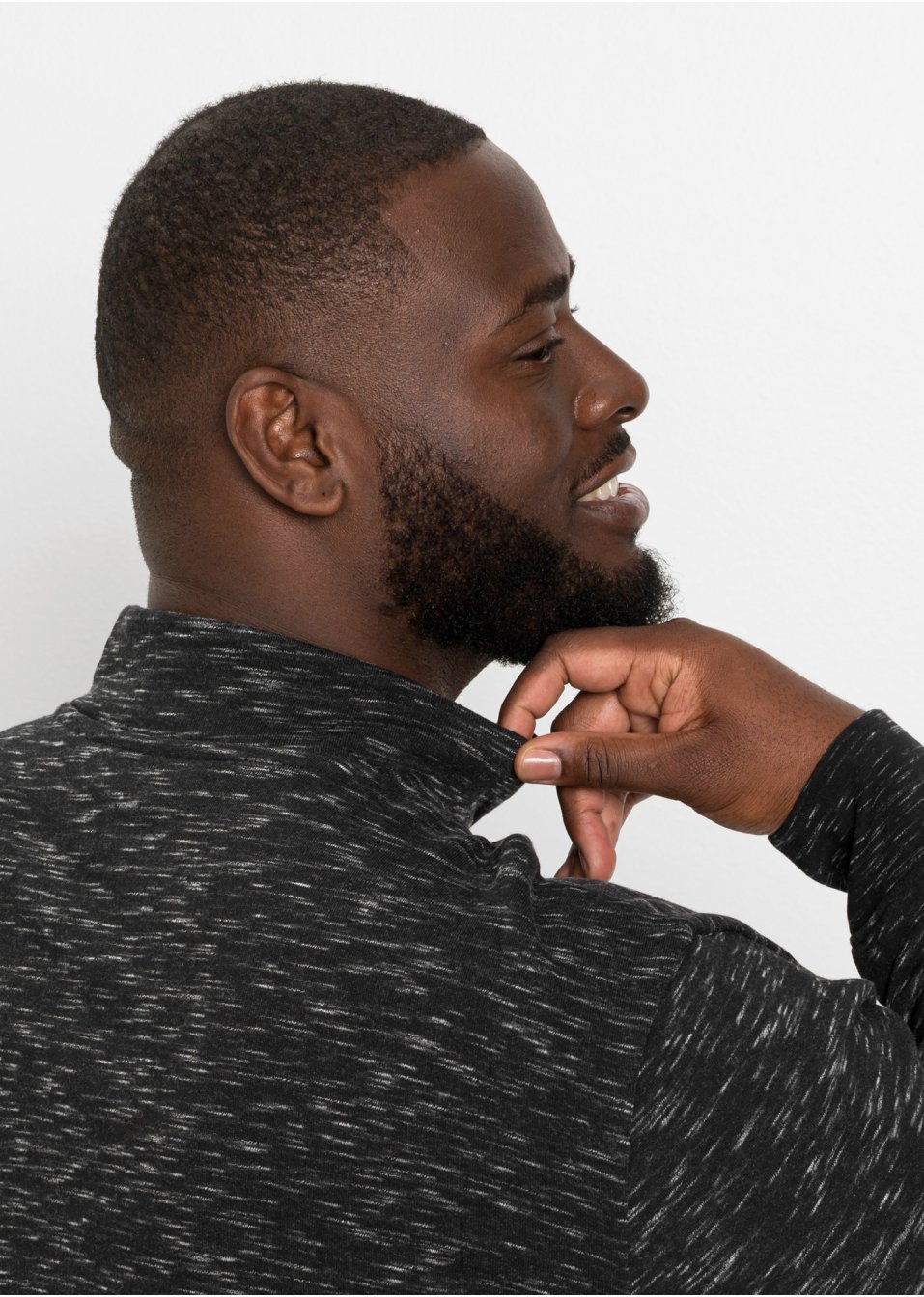 Sweat-shirt à col camionneur