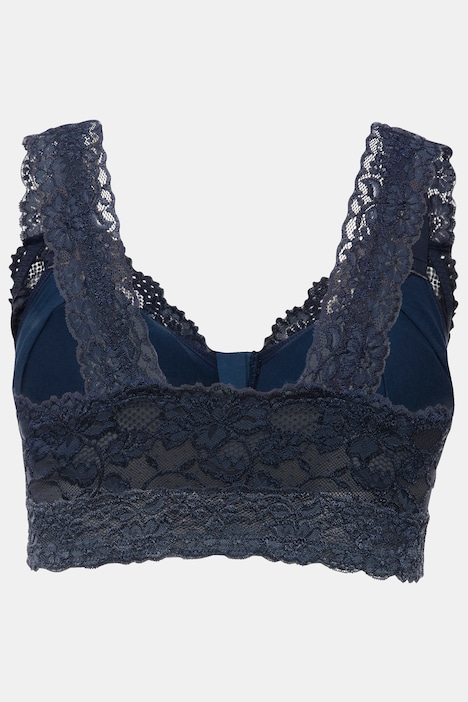 Bralette, Spitze, Reißverschluss, ohne Bügel