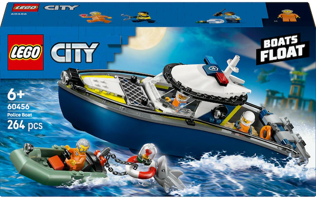 LEGO® Spielbausteine »City Verfolgungsjagd im Polizeiboot 60456«