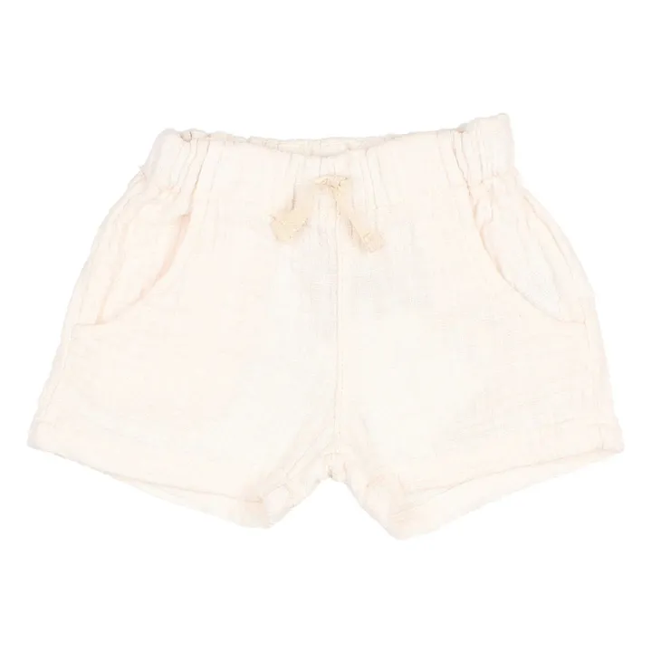 Búho Short Mousseline Bébé | Blanc