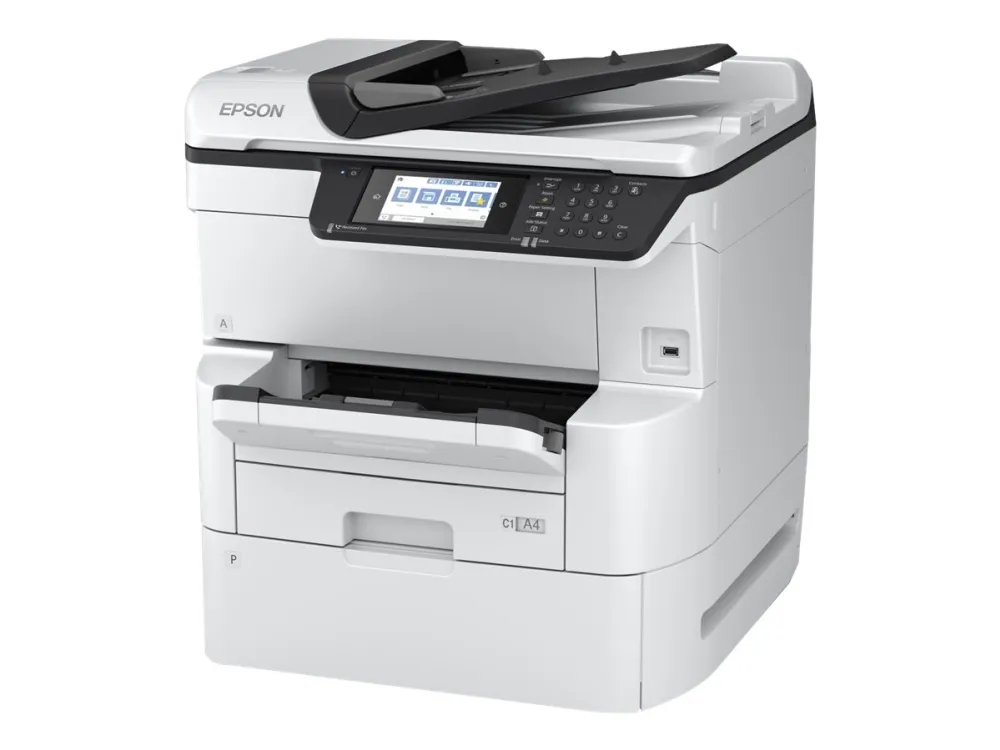 Epson WorkForce Pro WF-C878RDWF - Multifunktionsprinter - farve - blækprinter - A3 (297 x 420 mm) (original) - A3 (medie) - op til 22 spm (kopiering) - op til 24 spm (udskriver) - 335 ark - 33.6 Kbps - Gigabit LAN, Wi-Fi(n), USB 3.0, USB 2.0 vært