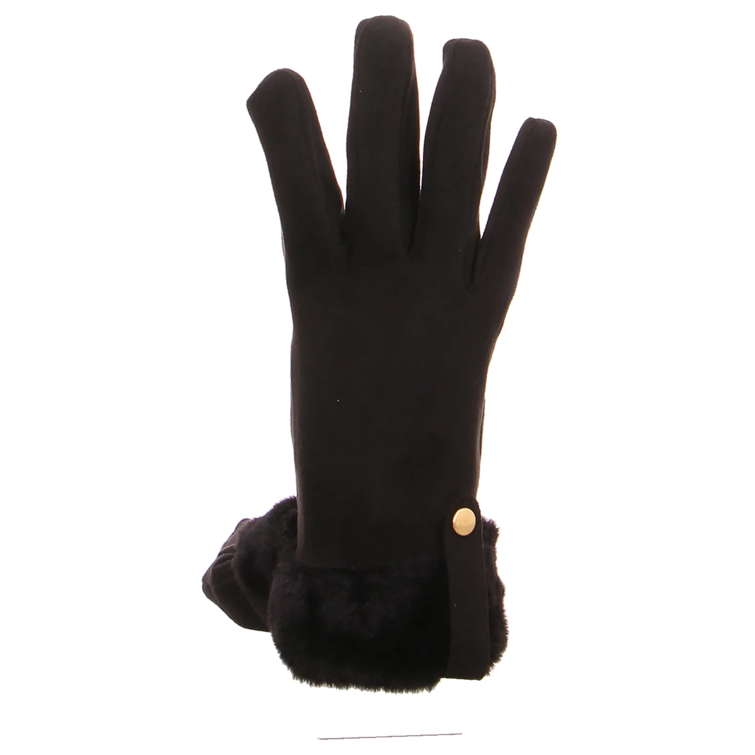 ISOTONER Handschuh Schwarz Leder  Damen