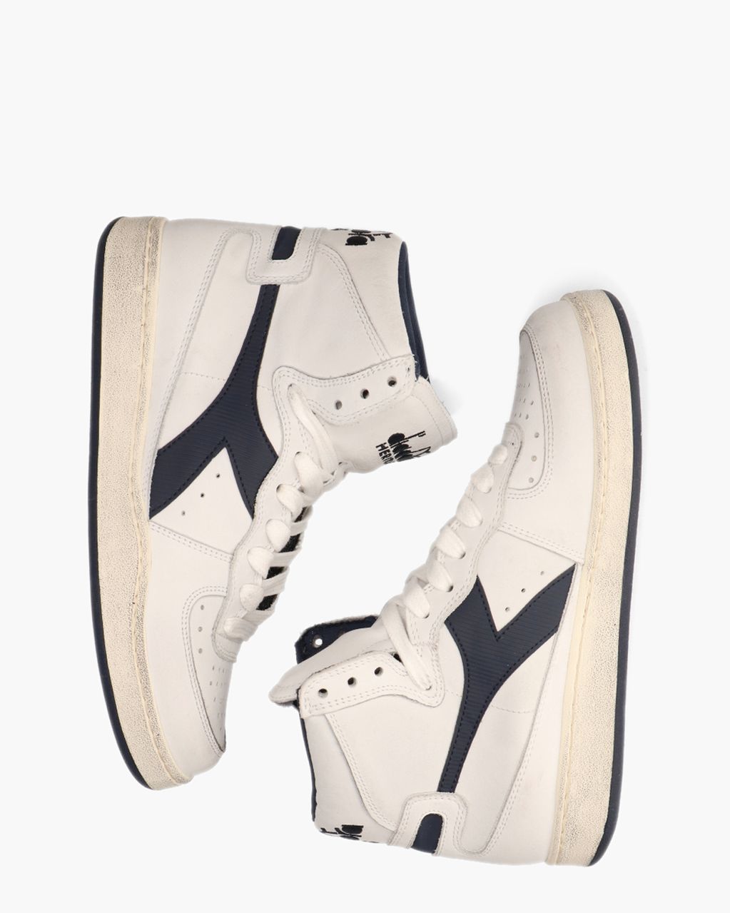 Diadora Heritage Mi Basket Used Wit/Donkerblauw Herensneakers
