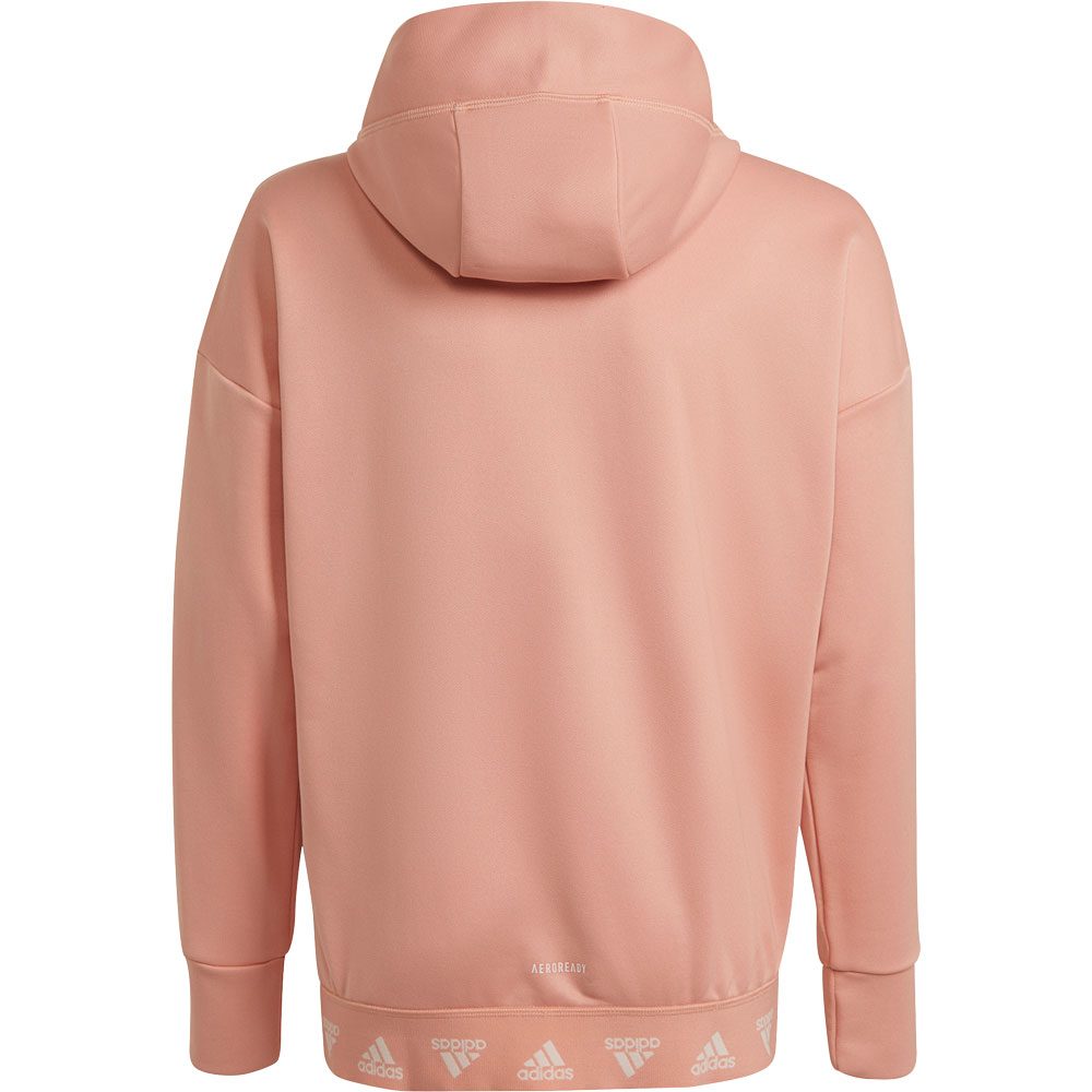 adidas Aeroready Up2Move Training Loose Kapuzenjacke Mädchen ambient blush