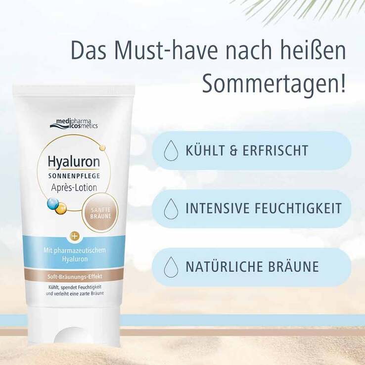 Hyaluron Sonnenpflege Apres Lotion sanfte Bräune, 150 ml