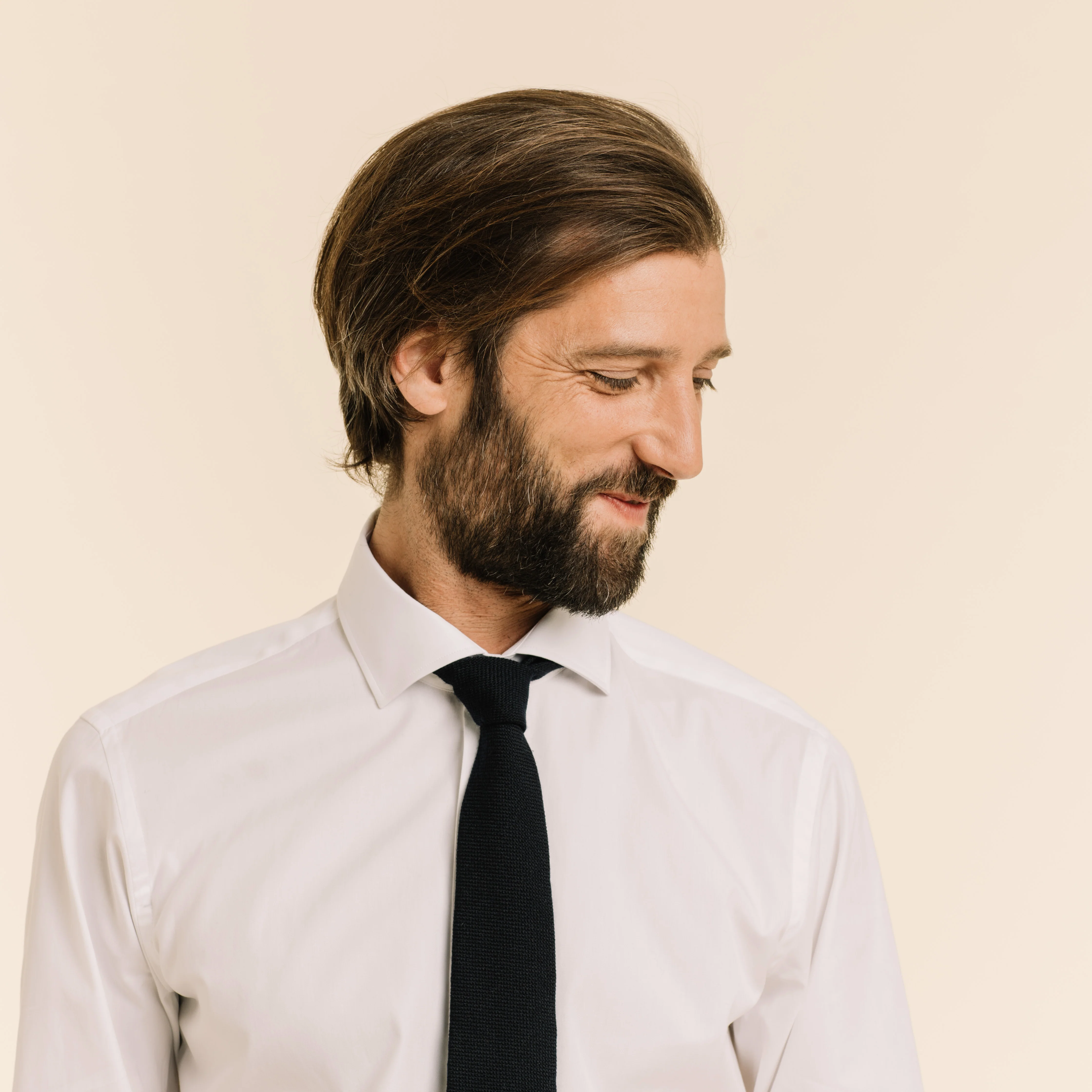 Dark blue tie