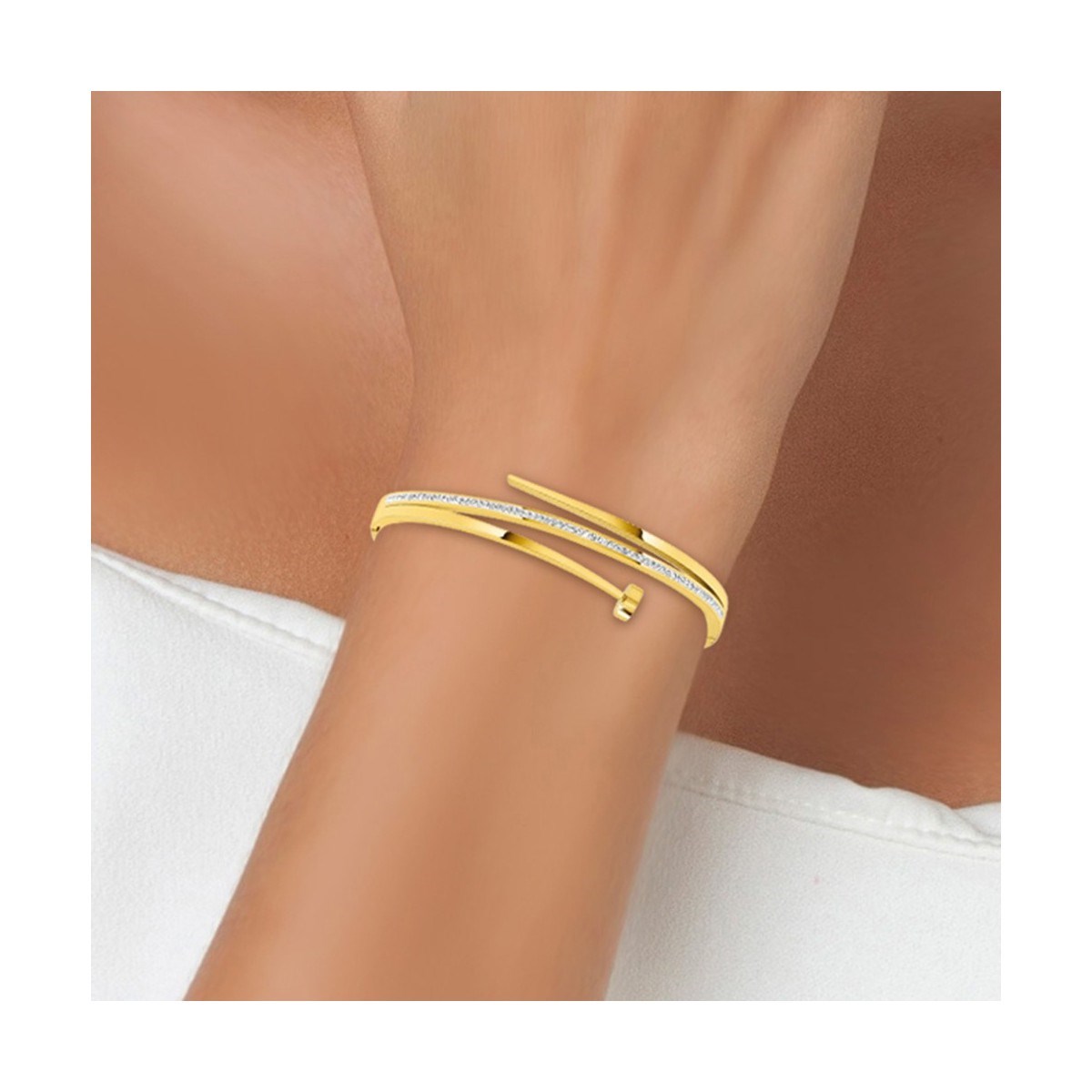 Bracelet en acier inoxydable par SC Bohème