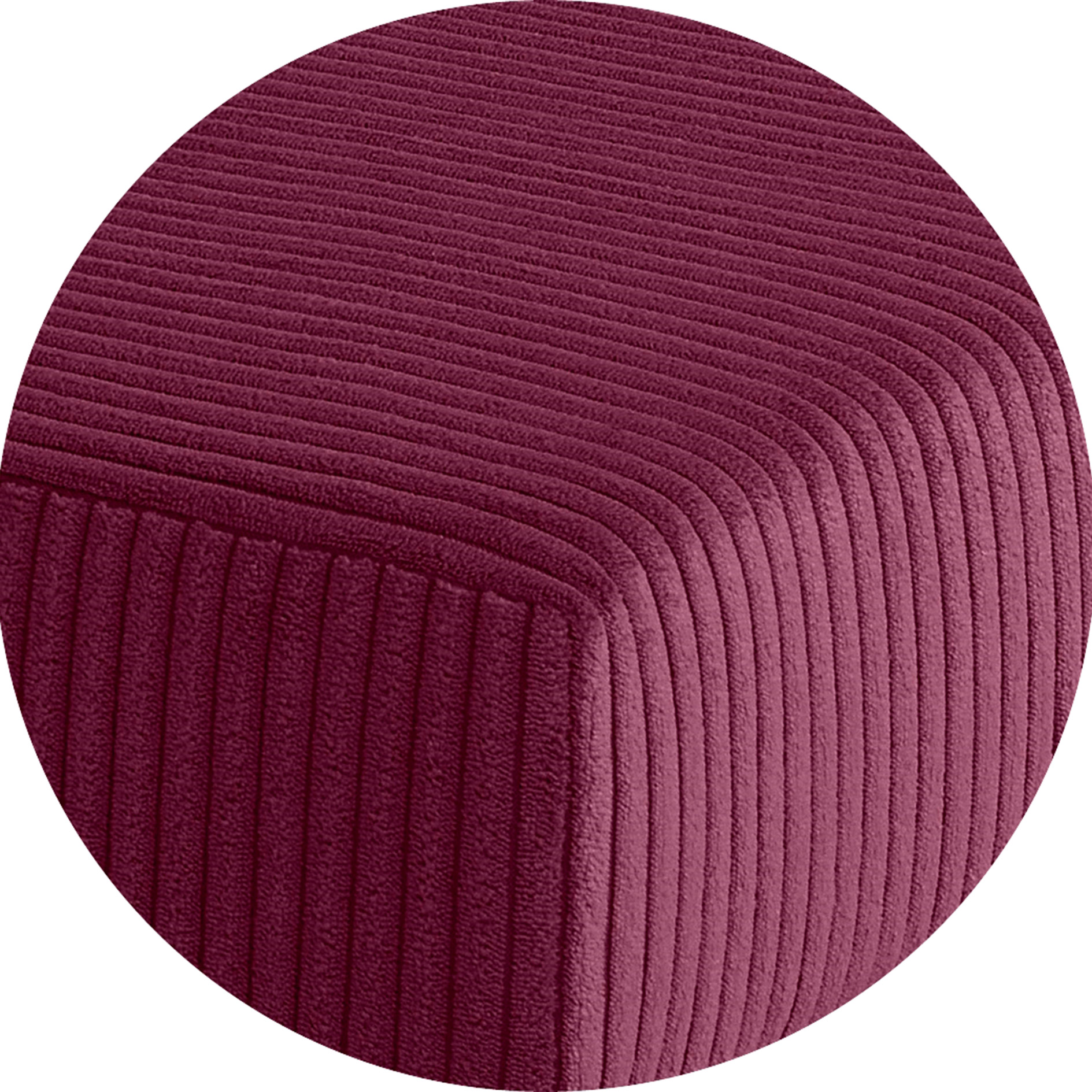 Ecksofa - red - Cord - Liegefunktion - beidseitig montierbar
