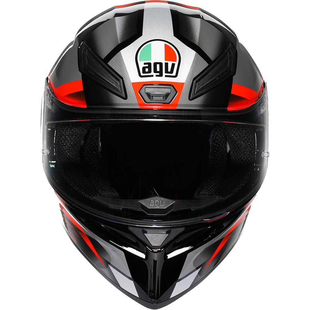 AGV - Casque K1 S Fastlap Noir / Gris / Rouge