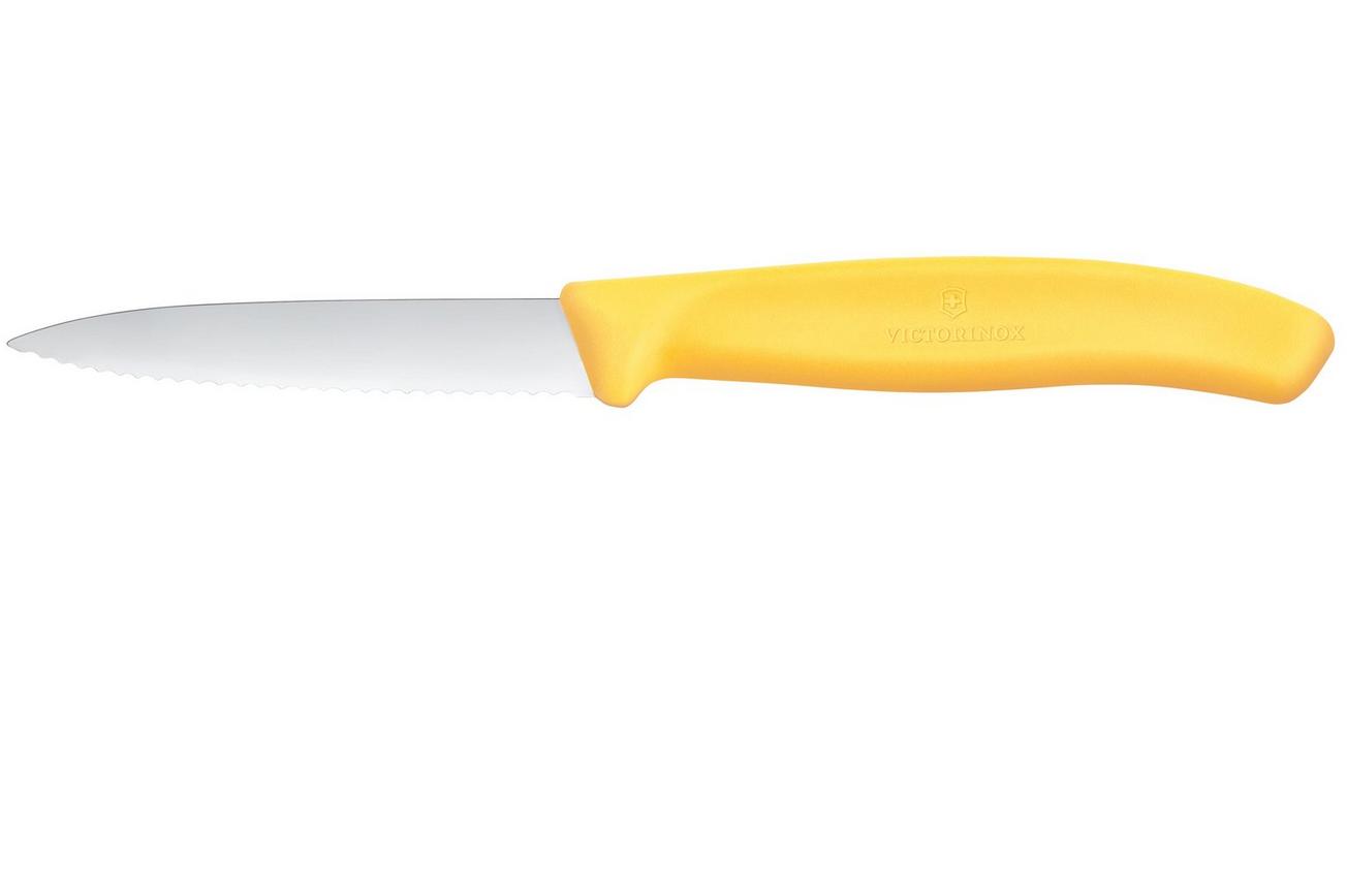 Victorinox Swiss Classic 6.7638.C1 Wavy, Yellow, gekarteld groentemes