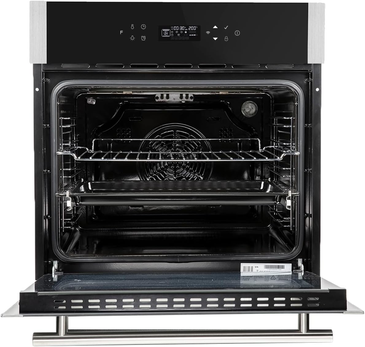 KKT KOLBE | Einbaubackofen 60 cm | 70L | 2,8kW | Pizzafunktion | Teleskopauszug | Grill | Umluft | Heißluft | Automatik-Timer | Smart WiFi App | WLAN | EB8313HC