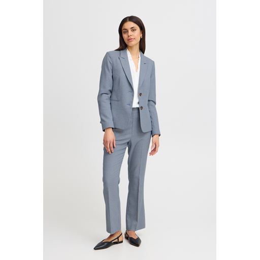 Fransa Nicol Blazer, Blue Houndstooth, 40